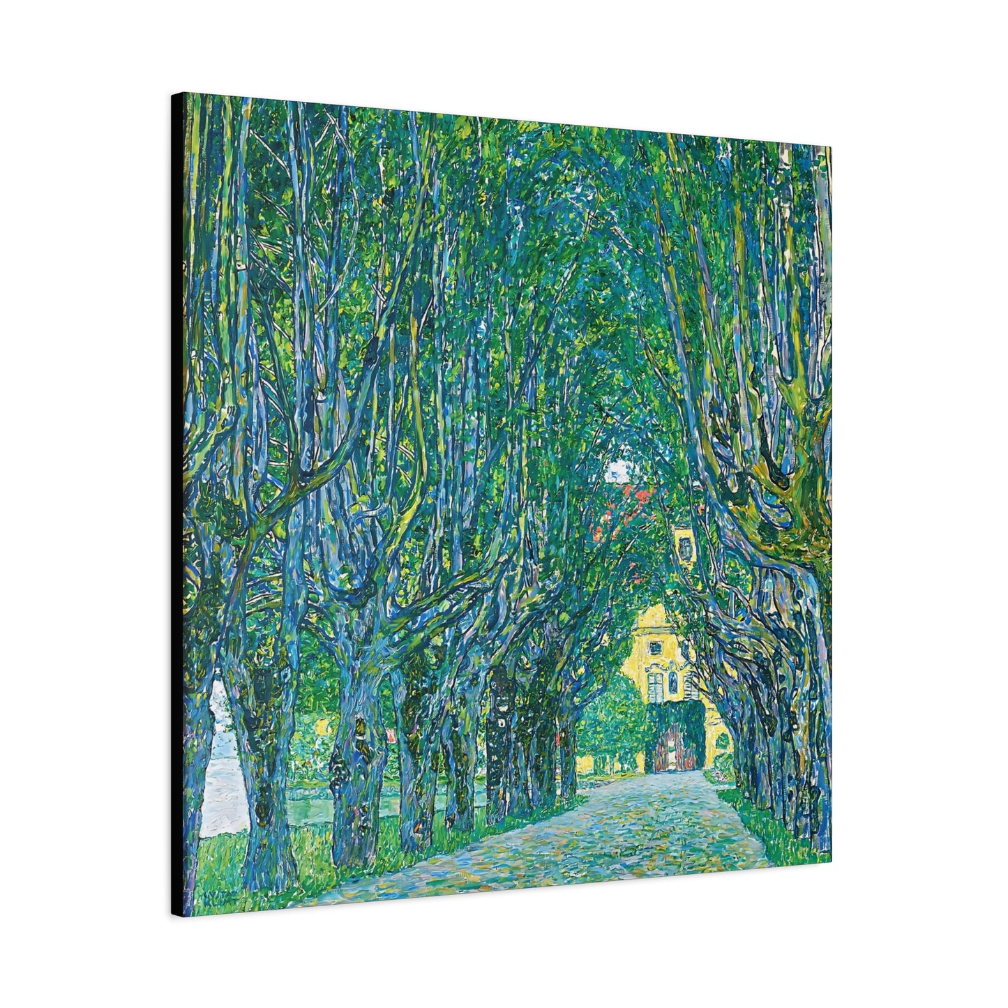 Avenue to the Kammer Castle (1912) by Gustav Klimt / Reproduction Fine Art sur Toile / Flanc Large Epaisseur 3.2 cm - 1.25 inch