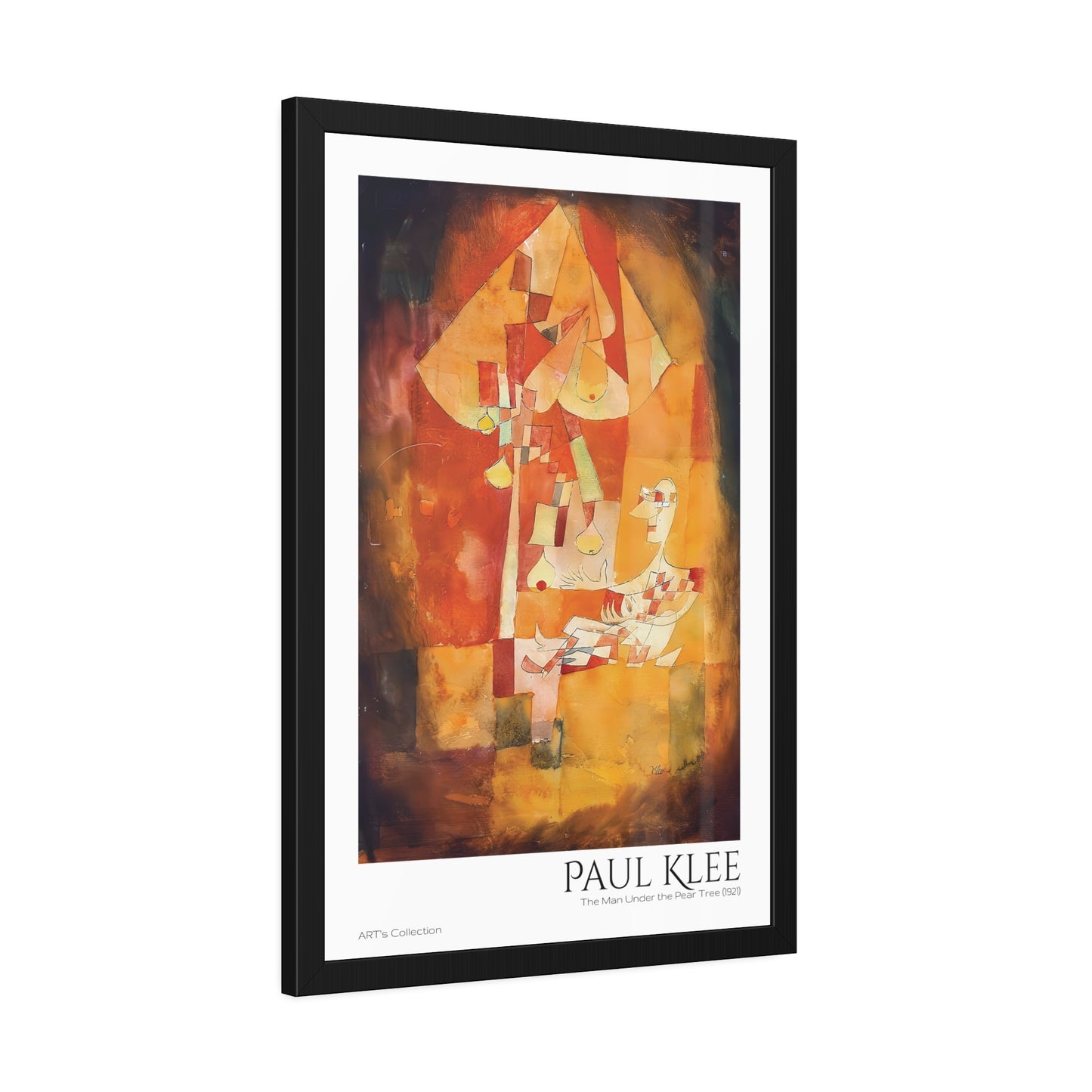 The Man Under the Pear Tree (1921) by Paul Klee / Affiche Encadrée série ART's Collection