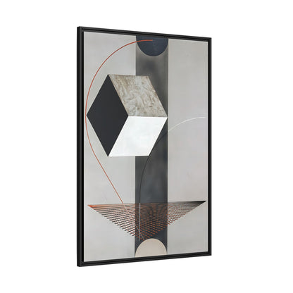 Proun 99 (ca. 1923-1925) by El Lissitzky / Toile encadrée sur caisse américaine