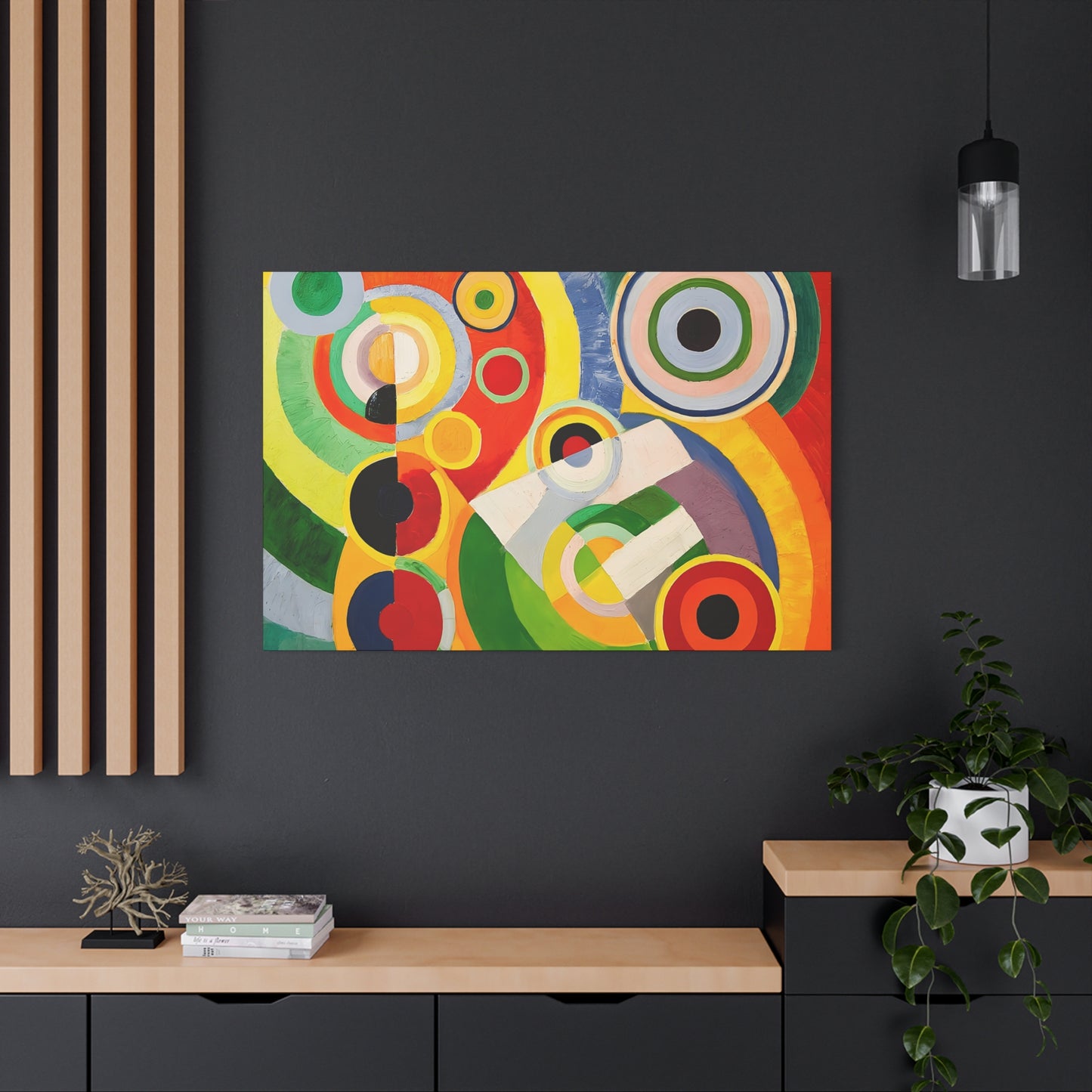 Rythme, Joie de vivre (1930) by Robert Delaunay / Reproduction Fine Art sur Toile / Large Epaisseur 3.2 cm - 1.25 inch