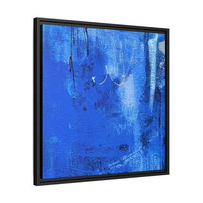 Tableau Beaux Arts Bleu Intense "Série Sign Collections" / Toile encadrée sur caisse américaine