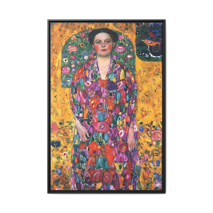 Portrait of Eugenia Primavesi (1913) by Gustav Klimt  / Toile encadrée sur caisse américaine