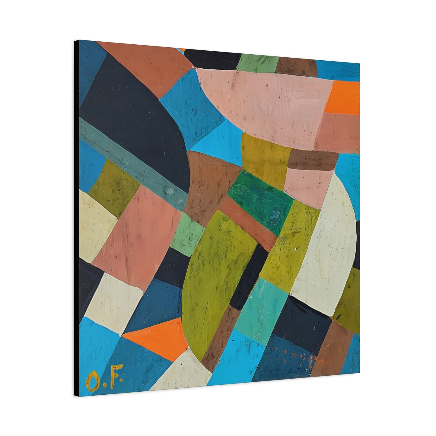 Petite Composition (Circa 1937) by Otto Freundlich  / Reproduction Fine Art sur Toile / Epaisseur 3.2 cm - 1.25 inch