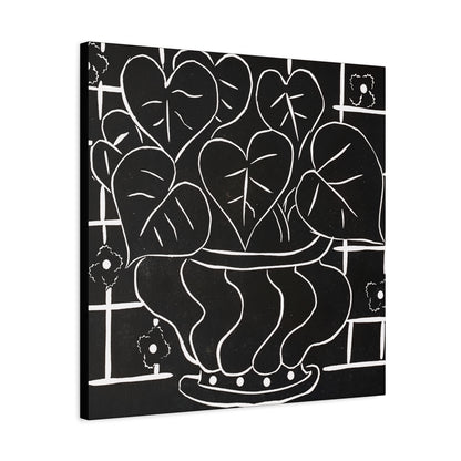 Corbeille de bégonias I (1938) by  Henri Matisse / Reproduction Fine Art sur Toile / Large Epaisseur 3.2 cm - 1.25 inch
