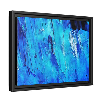 Tableau Intemporel Bleu Electrique "Série Sign Collections" / Toile encadrée sur caisse américaine