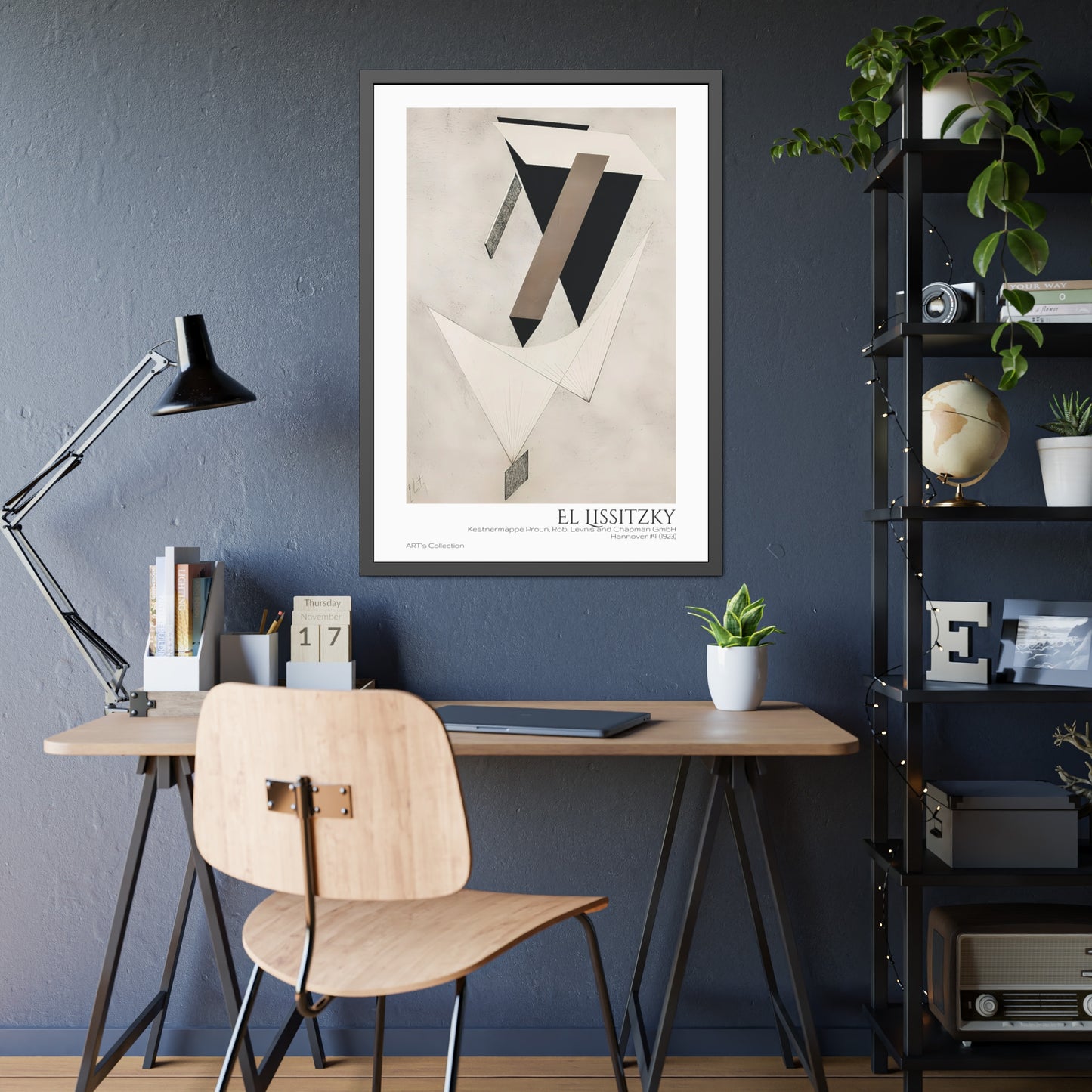 Kestnermappe Proun, Rob. Levnis and Chapman GmbH Hannover #4 (1923) by El Lissitzky / Affiche Encadrée série ART's Collection