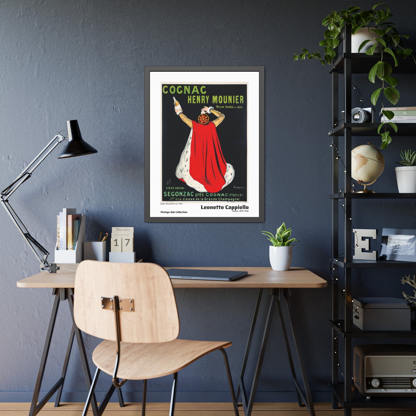 Cognac Henry Mounier (ca. 1910) by Leonetto Cappiello / Affiche Encadrée Série Vintage Ads Collection