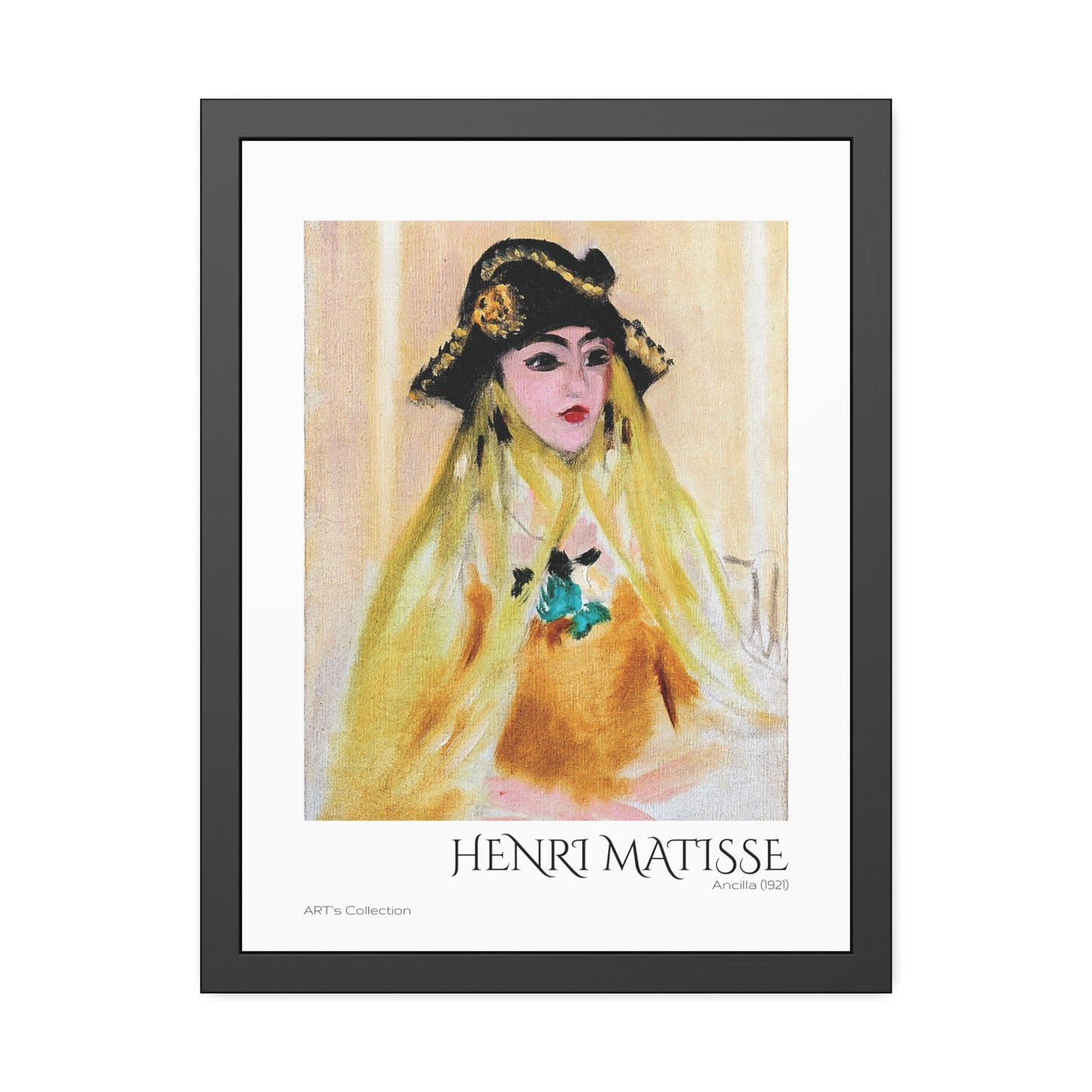 Ancilla (1921) by Henri Matisse  / Affiche Encadrée série ART's Collection