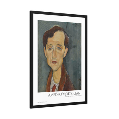 Portrait of Frans Hellens (1919) by Amedeo Modigliani  / Affiche Encadrée série ART's Collection