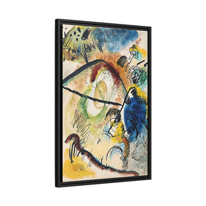 Wassily Kandinsky / Watercolor IX With Black Lines (1913) / Toile encadrée sur caisse américaine