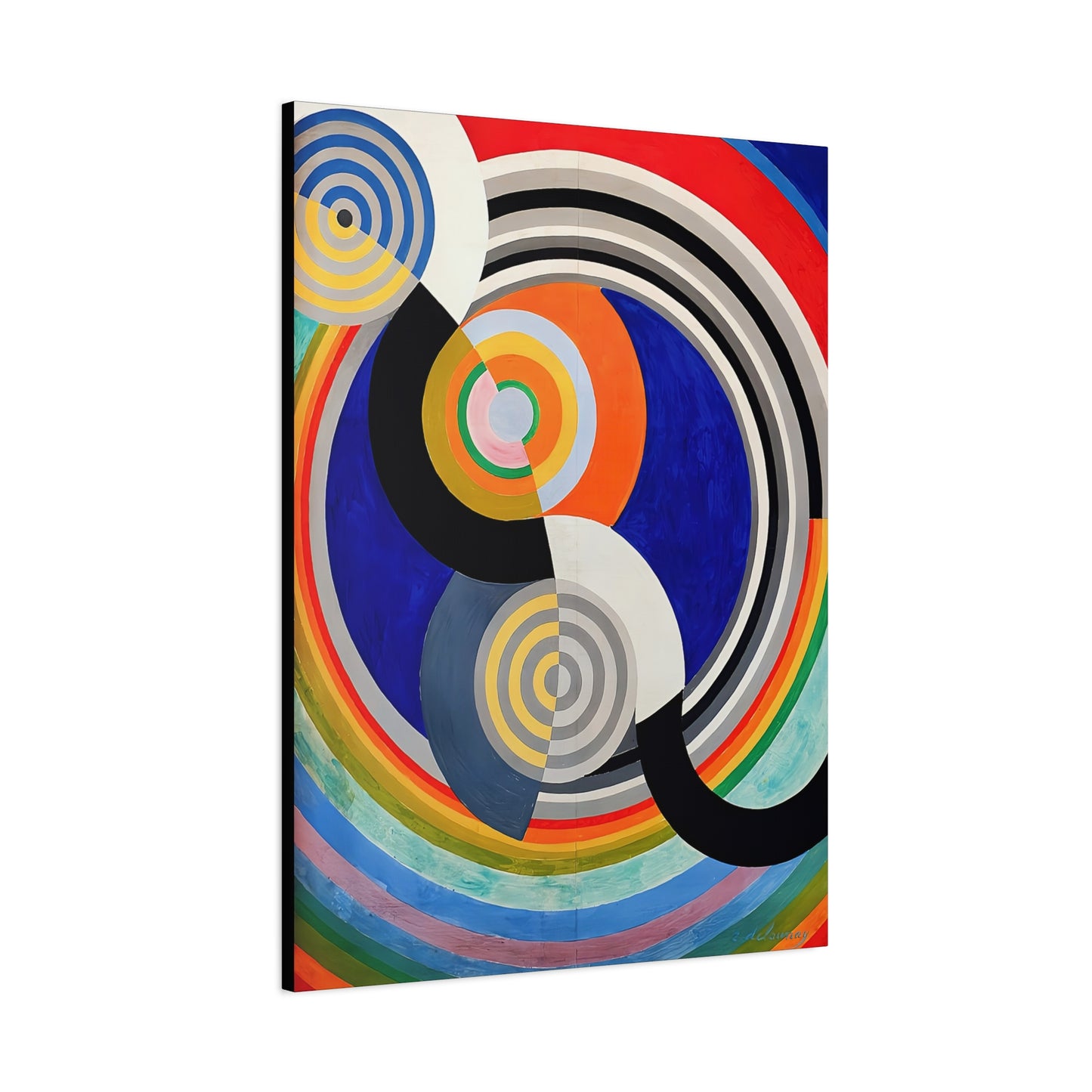 Rythme numéro 2 (1938)  by Robert Delaunay / Reproduction Fine Art sur Toile / Epaisseur 3,2cm - 1'25 po