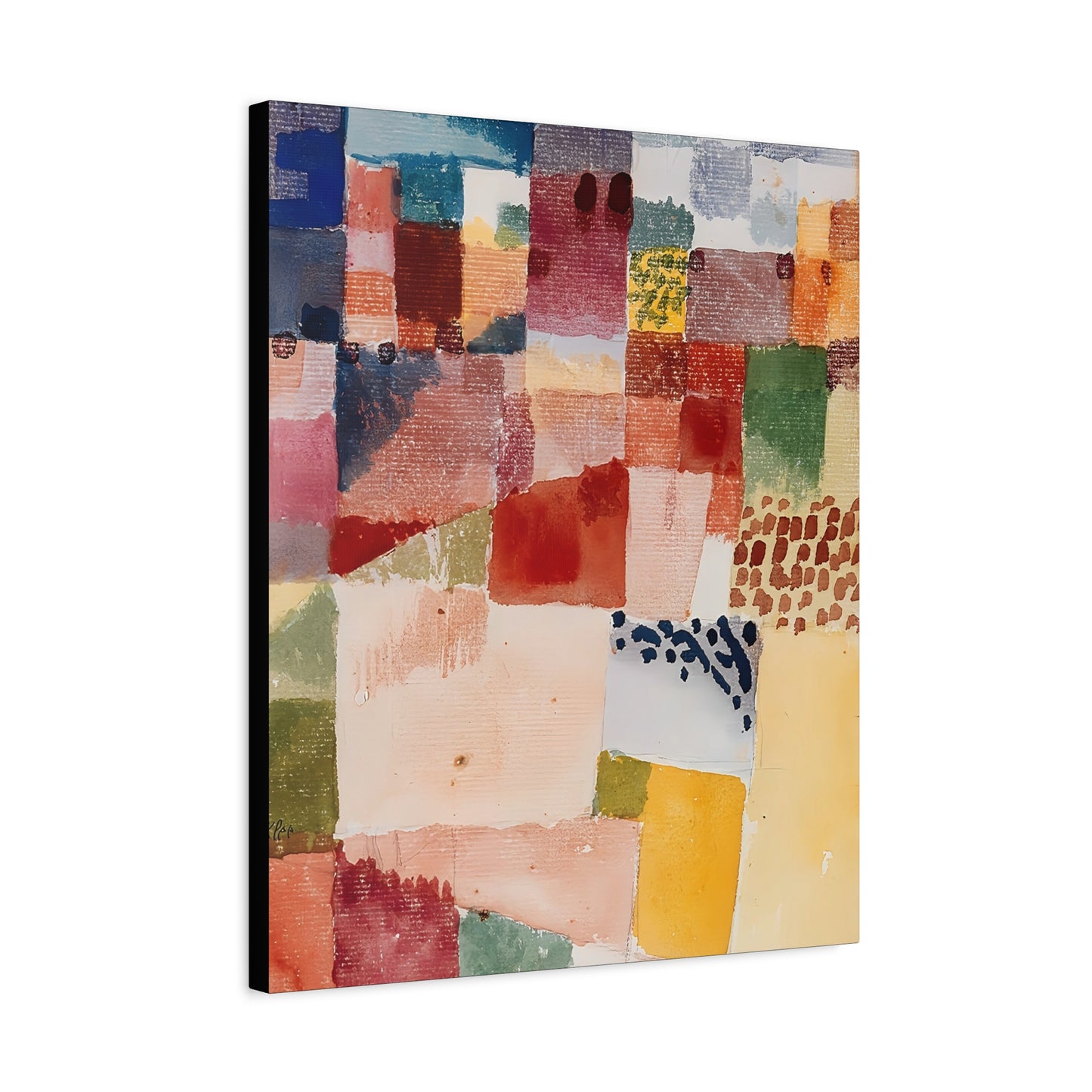 Motif from Hammamet (1914) by Paul Klee  / Reproduction Fine Art sur Toile / Epaisseur 3,2cm - 1'25 po