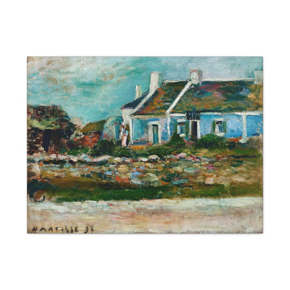Entrée de cabaret Breton (1896) by Henri Matisse / Reproduction Fine Art sur Toile / Flanc Large Epaisseur 3.2 cm - 1.25 inch