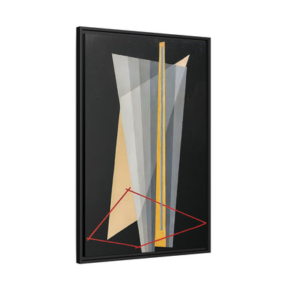 Construction (1922) by László Moholy-Nagy  / Toile encadrée sur caisse américaine