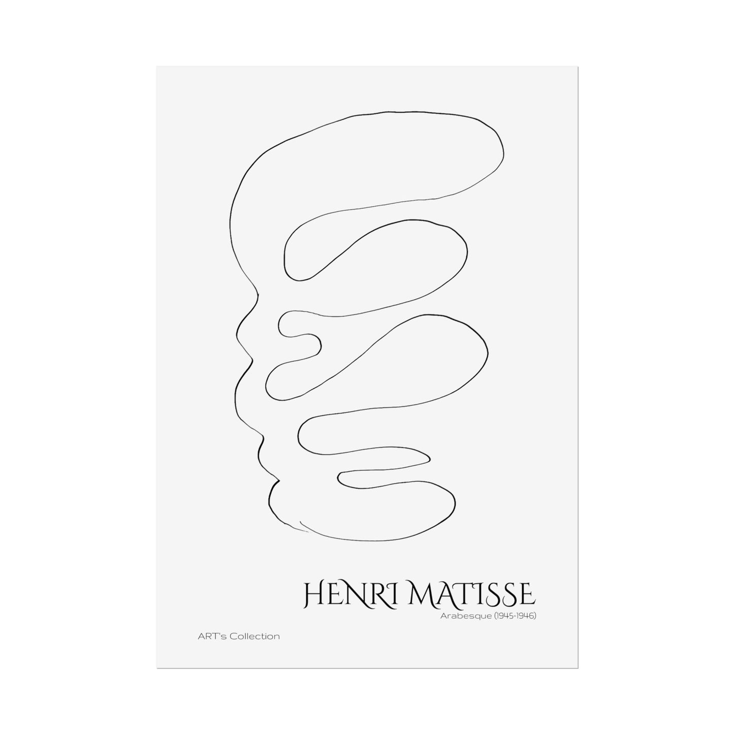 Arabesque (1945-1946) by Henri Matisse / Affiche imprimée - Série ART's Collection