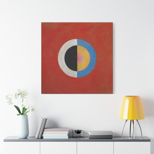 Group IX,SUW, No. 17. The Swan, No. 17 (1914-1915) by  Hilma af Klint / Reproduction Fine Art sur Toile / Large Epaisseur 3.2 cm - 1.25 inch
