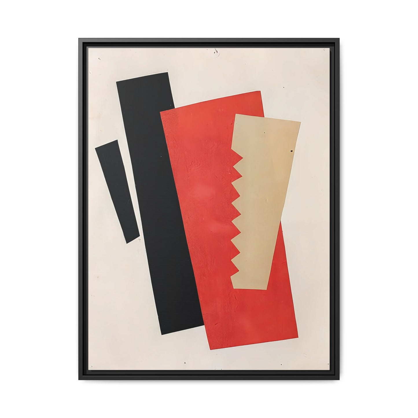 Composition Red-Black-Gold (1920) by El Lissitzky / Toile encadrée sur caisse américaine