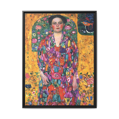 Portrait of Eugenia Primavesi (1913) by Gustav Klimt  / Toile encadrée sur caisse américaine