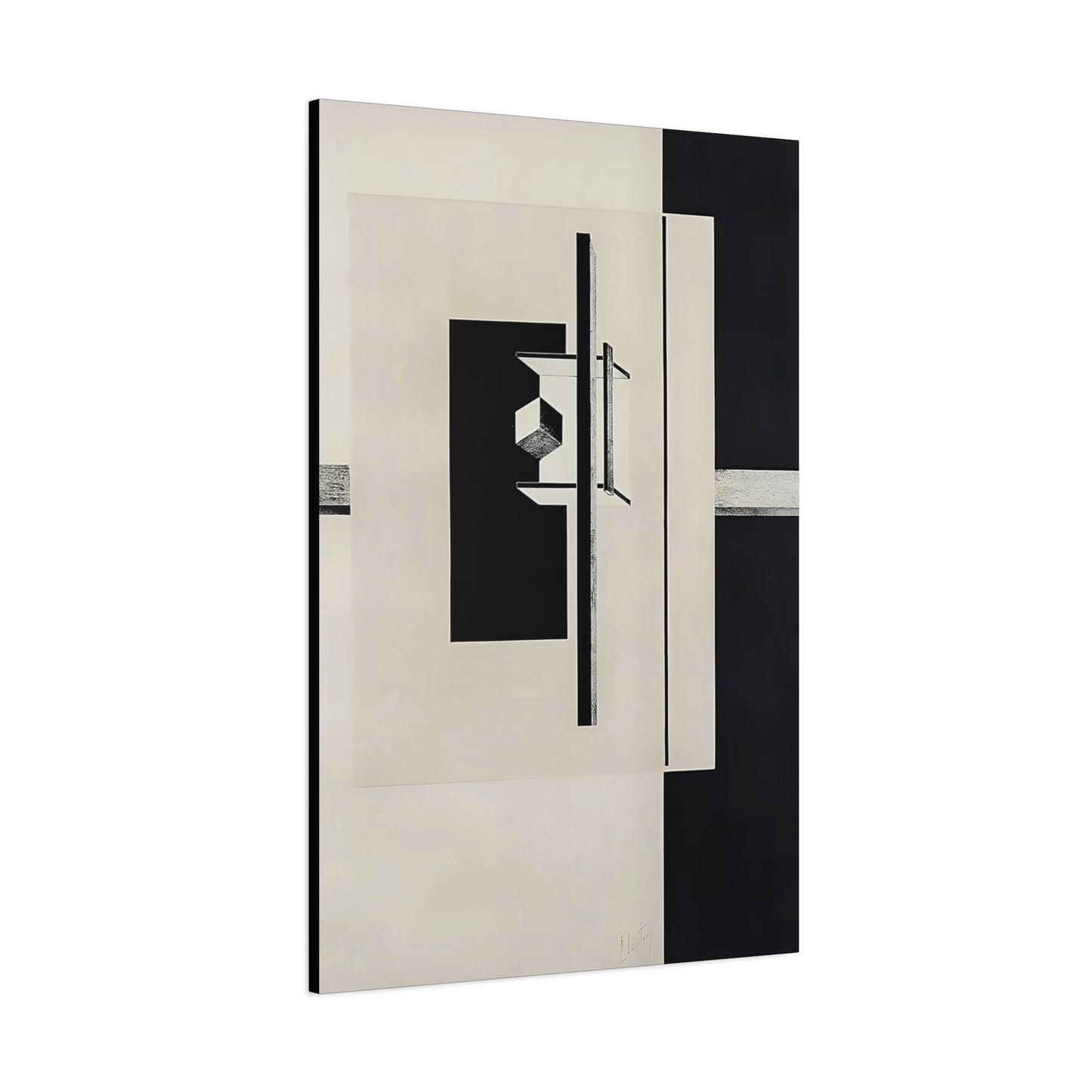 Kestnermappe Proun, Rob-1. Levnis and Chapman GmbH Hannover #7 (1923) by El Lissitzky / Reproduction Fine Art sur Toile / 3.2 cm - 1.25 inch