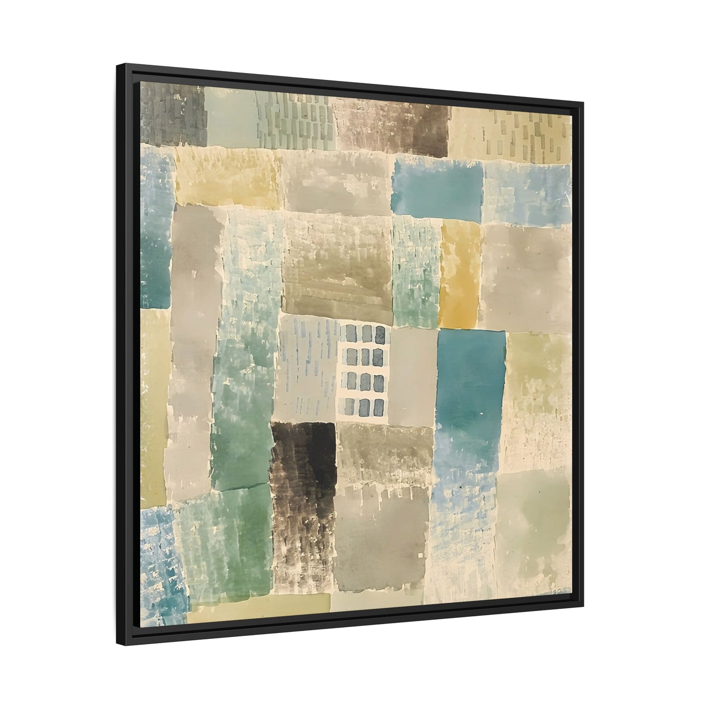 First house of a settlement (1926) by Paul Klee / Toile encadrée sur caisse américaine