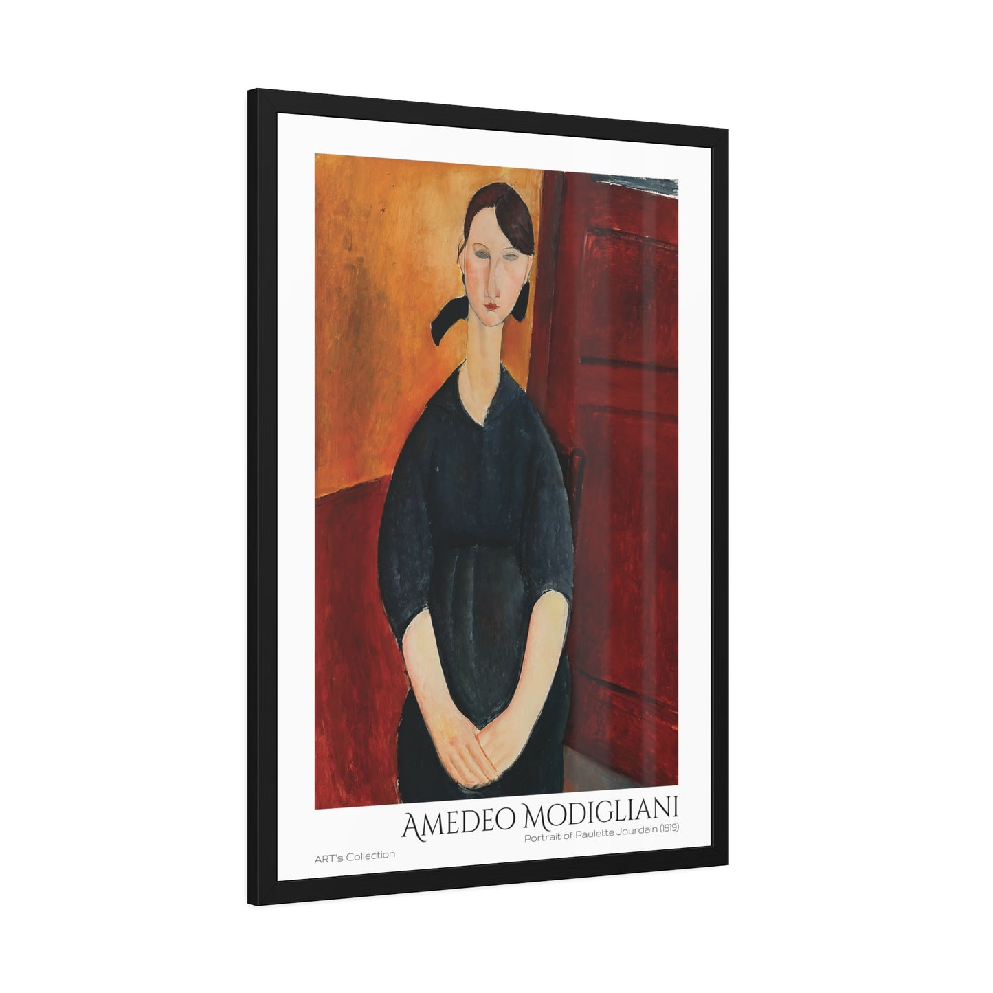 Portrait of Paulette Jourdain (1919)  by Amedeo Modigliani  / Affiche Encadrée série ART's Collection
