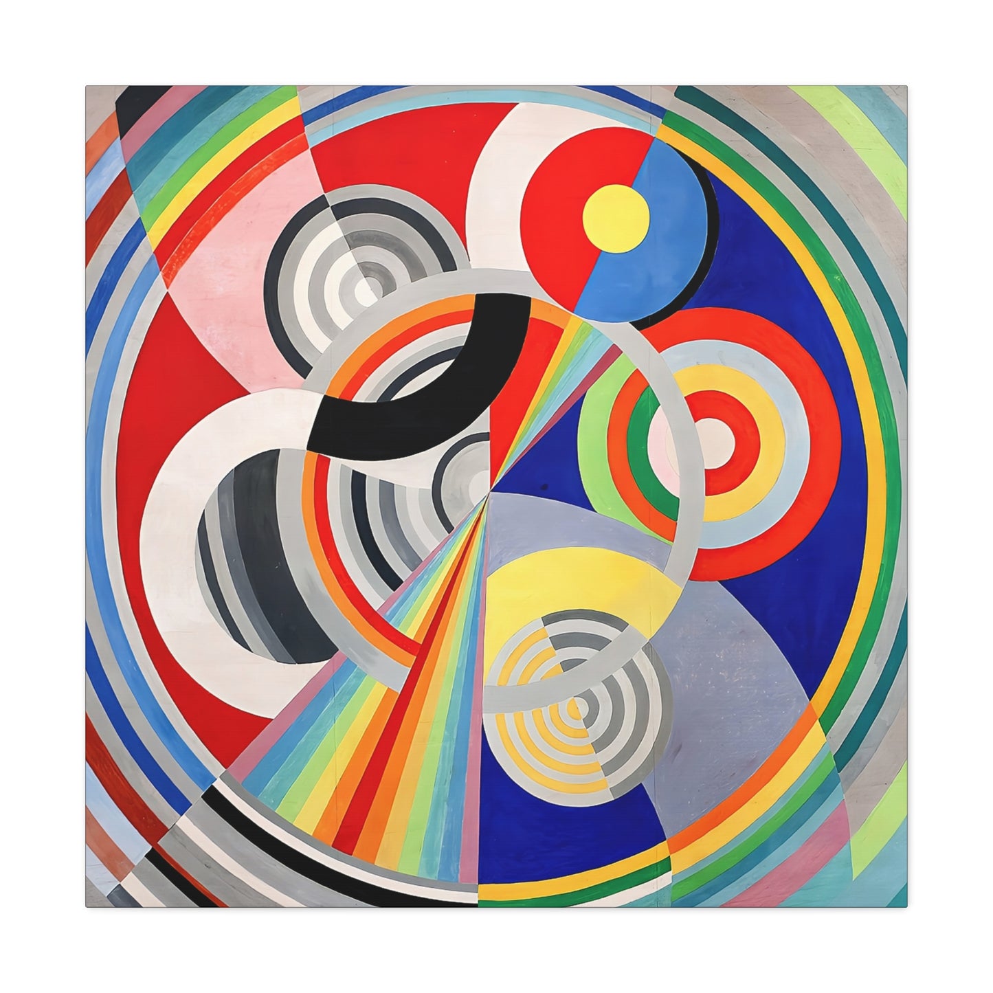 Rythme numéro 1 (1938) by Robert Delaunay / Reproduction Fine Art sur Toile / Large Epaisseur 3.2 cm - 1.25 inch