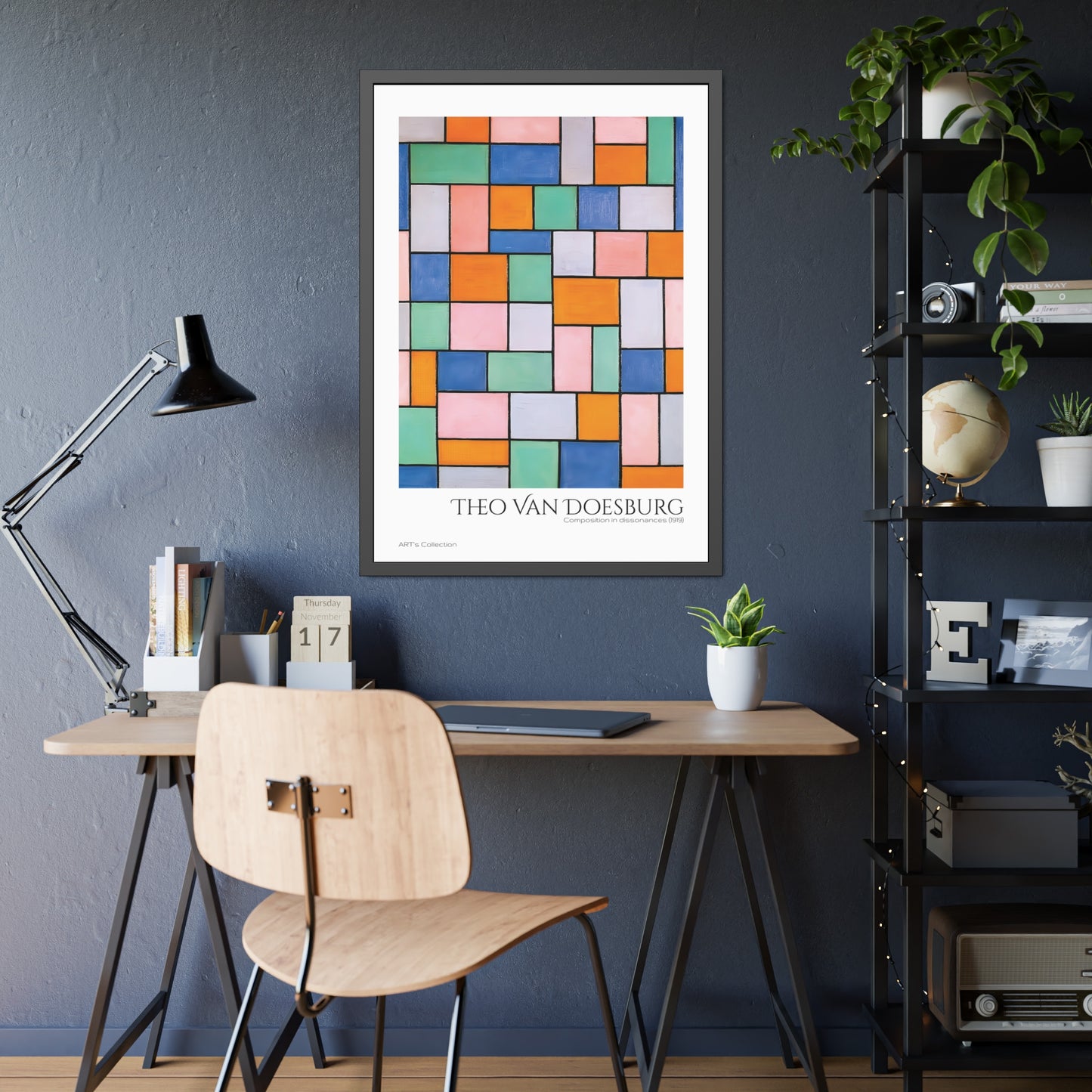 Composition in dissonances (1919) by Theo Van Doesburg / Affiche Encadrée série ART's Collection