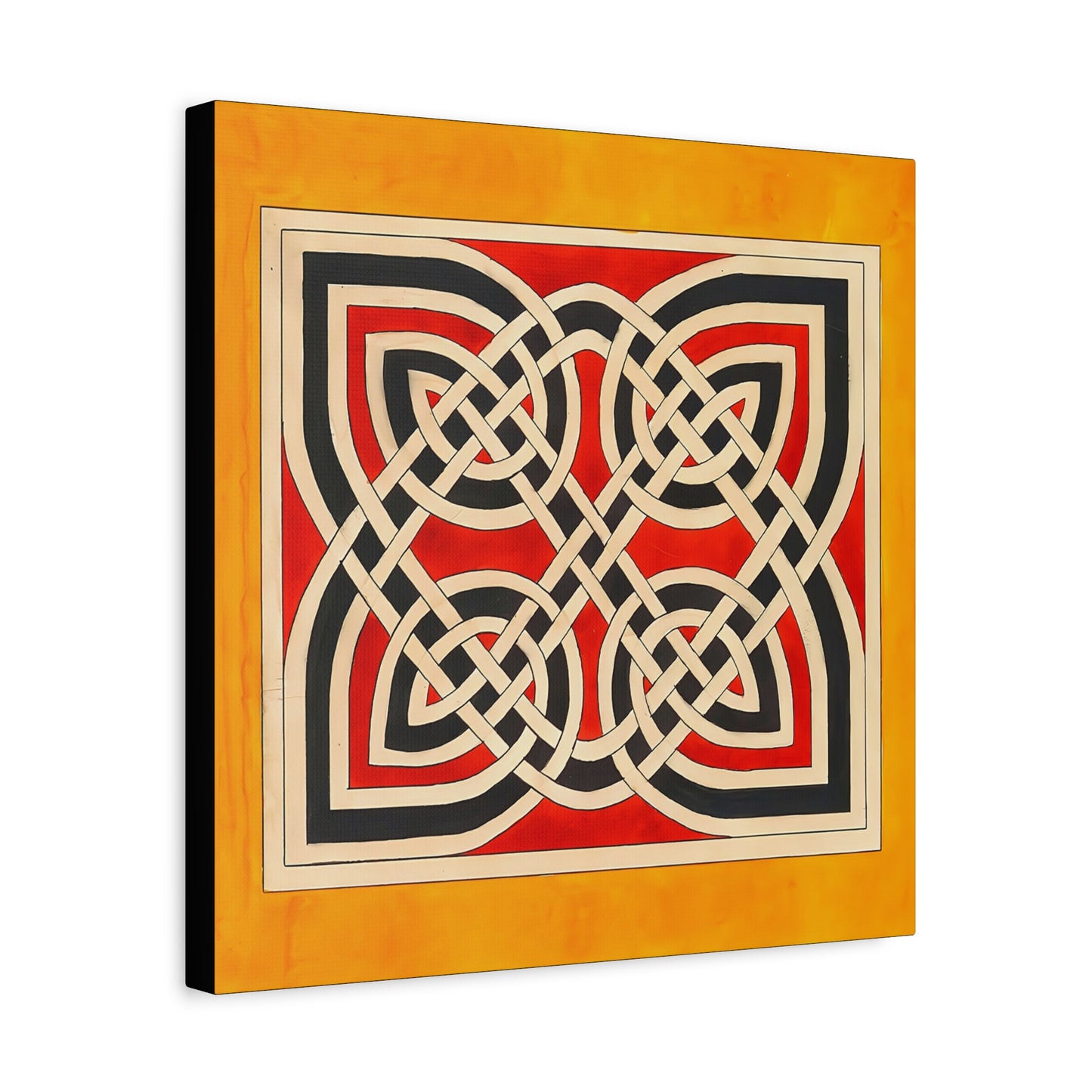 Celtic Ornament (ca 1900) by Elizabeth A. Nedwill  / Reproduction Fine Art sur Toile / Flanc Large Epaisseur 3.2 cm - 1.25 inch