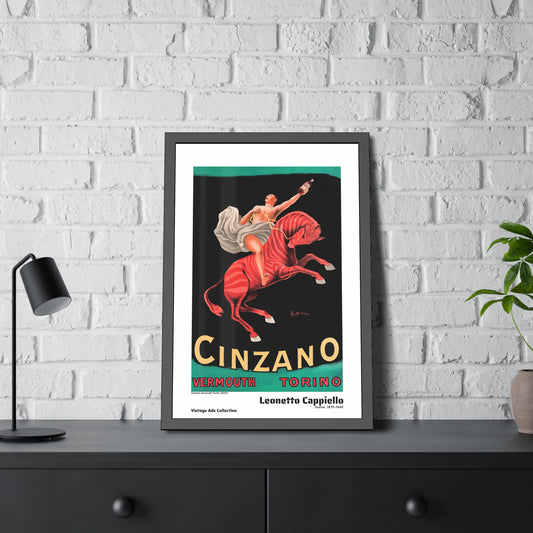 Cinzano Vermouth Torino (1910) by Leonetto Cappiello / Affiche Encadrée Série Vintage Ads Collection