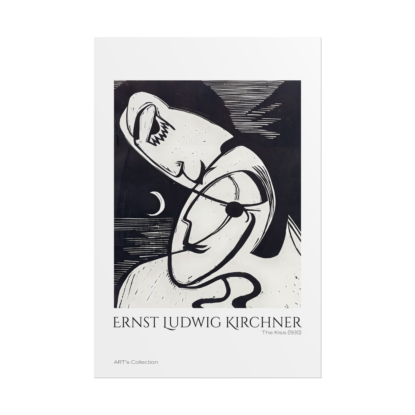 The Kiss (1930) by Ernst Ludwig Kirchner / Affiche imprimée - Série ART's Collection