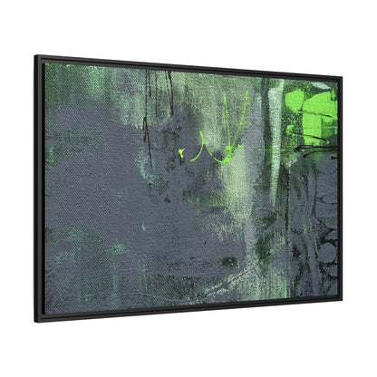 Tableau Beaux Arts Quartz & Emeraude "Série Sign Collections" / Toile encadrée sur caisse américaine