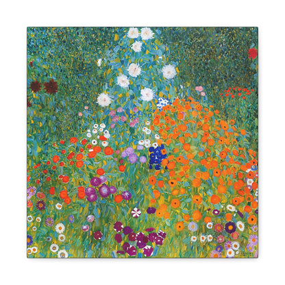 Cottage Garden (1905-1907) by Gustav Klimt / Reproduction Fine Art sur Toile / Flanc Large Epaisseur 3.2 cm - 1.25 inch