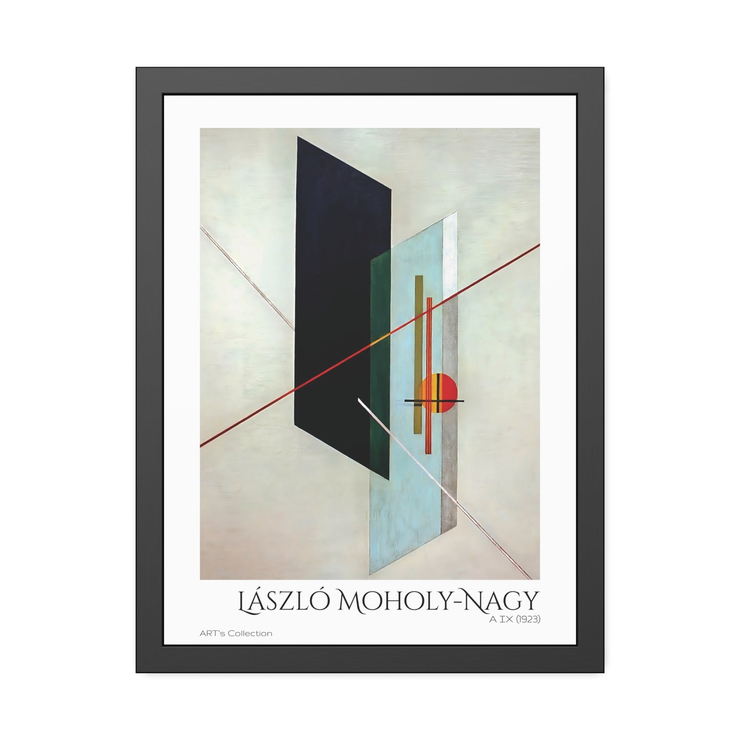 A IX (1923) by László Moholy-Nagy  / Affiche Encadrée série ART's Collection