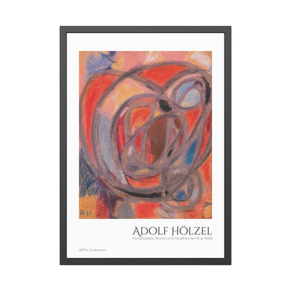 Komposition Rund- und Ovalformen (Ca. 1930) by Adolf Hölzel  / Affiche Encadrée série ART's Collection