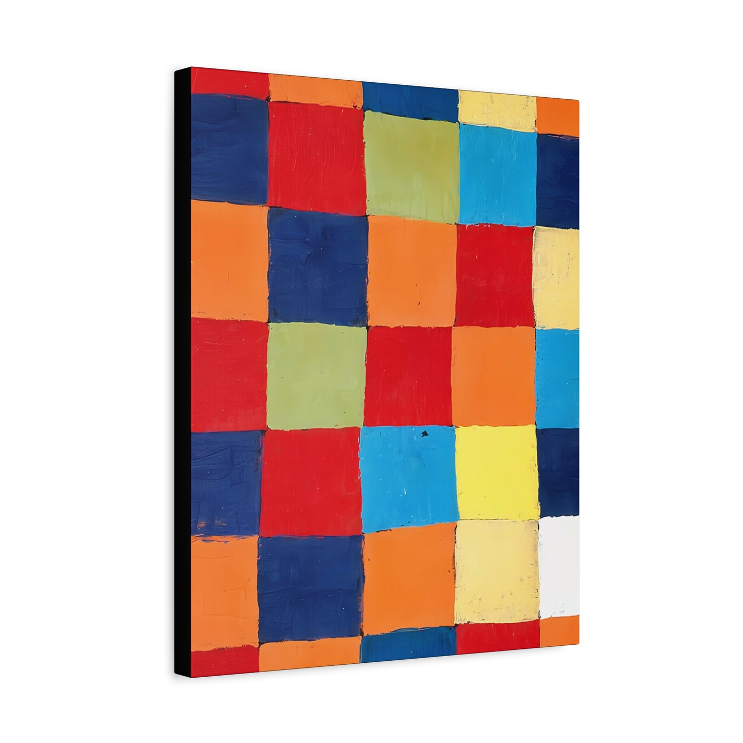 Color chart Qu 1 (1930) by Paul Klee / Reproduction Fine Art sur Toile / Large Epaisseur 3.2 cm - 1.25 inch