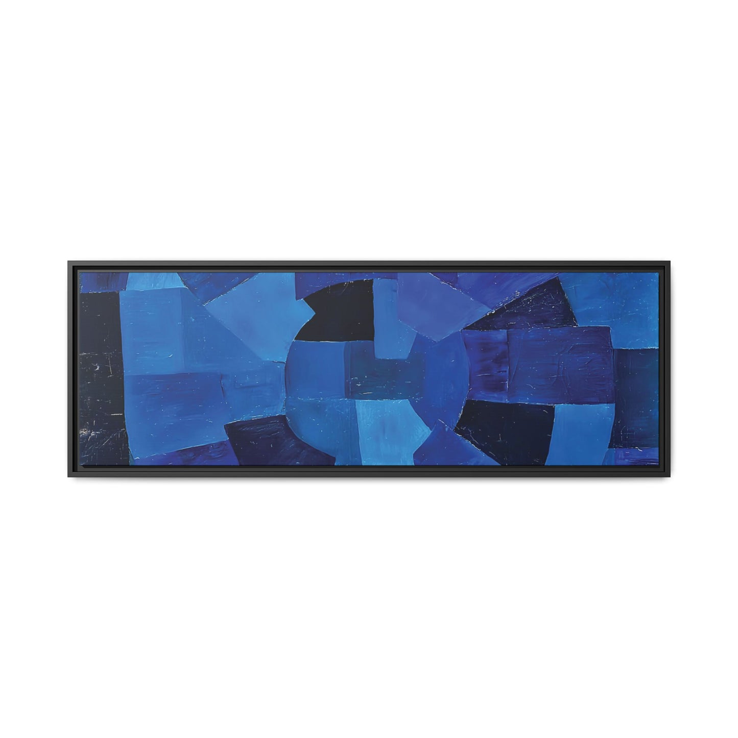 Komposition in Blau (1931) by Otto Freundlich / Toile encadrée sur caisse américaine