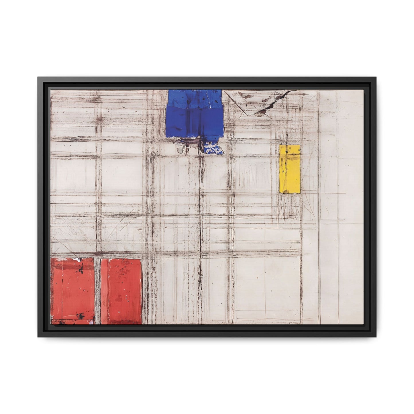 Study for a Composition (1940-1941) by Piet Mondrian  / Toile encadrée sur caisse américaine