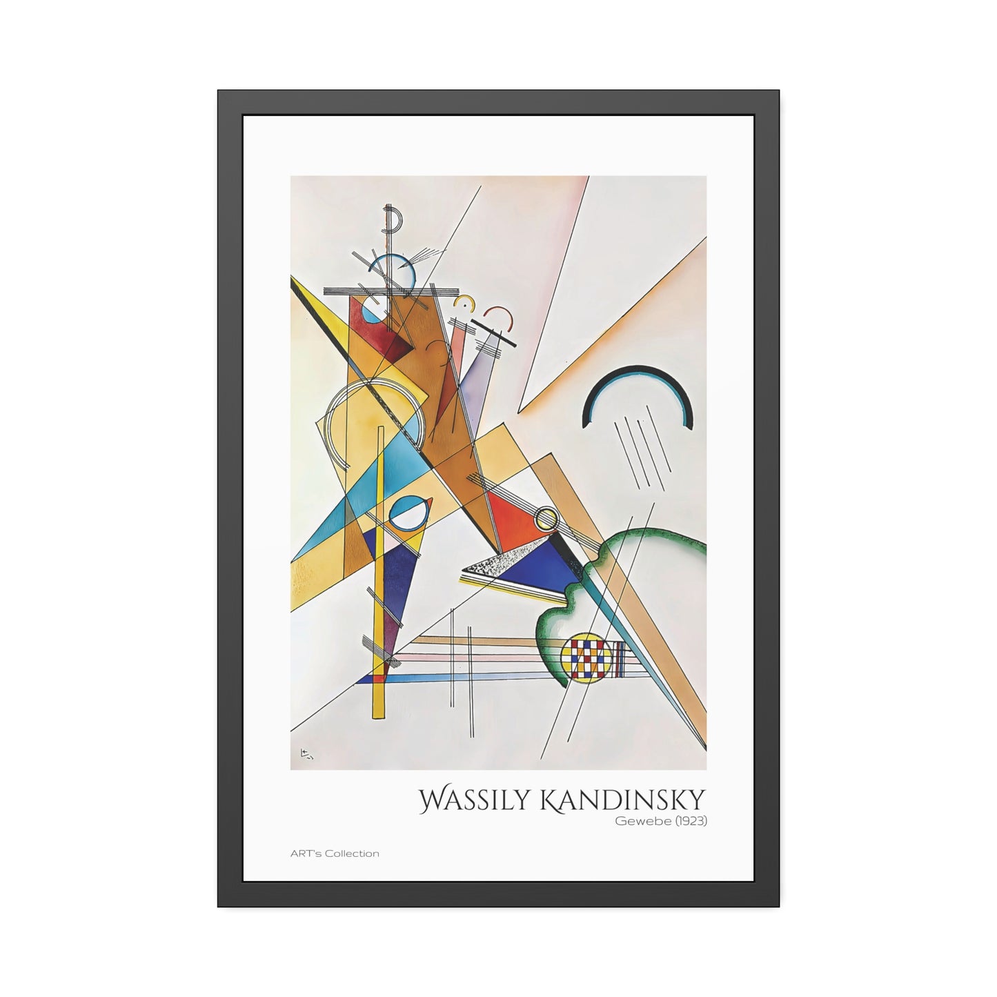 Gewebe (1923) by Wassily Kandinsky / Affiche Encadrée série ART's Collection