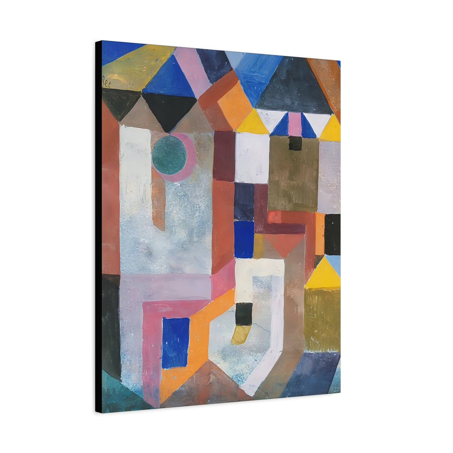 Colorful Architecture (1917) by Paul Klee   / Reproduction Fine Art sur Toile / Epaisseur 3,2cm - 1'25 po