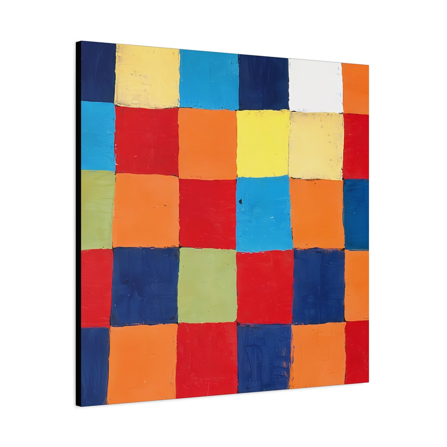 Color chart Qu 1 (1930) by Paul Klee / Reproduction Fine Art sur Toile / Large Epaisseur 3.2 cm - 1.25 inch