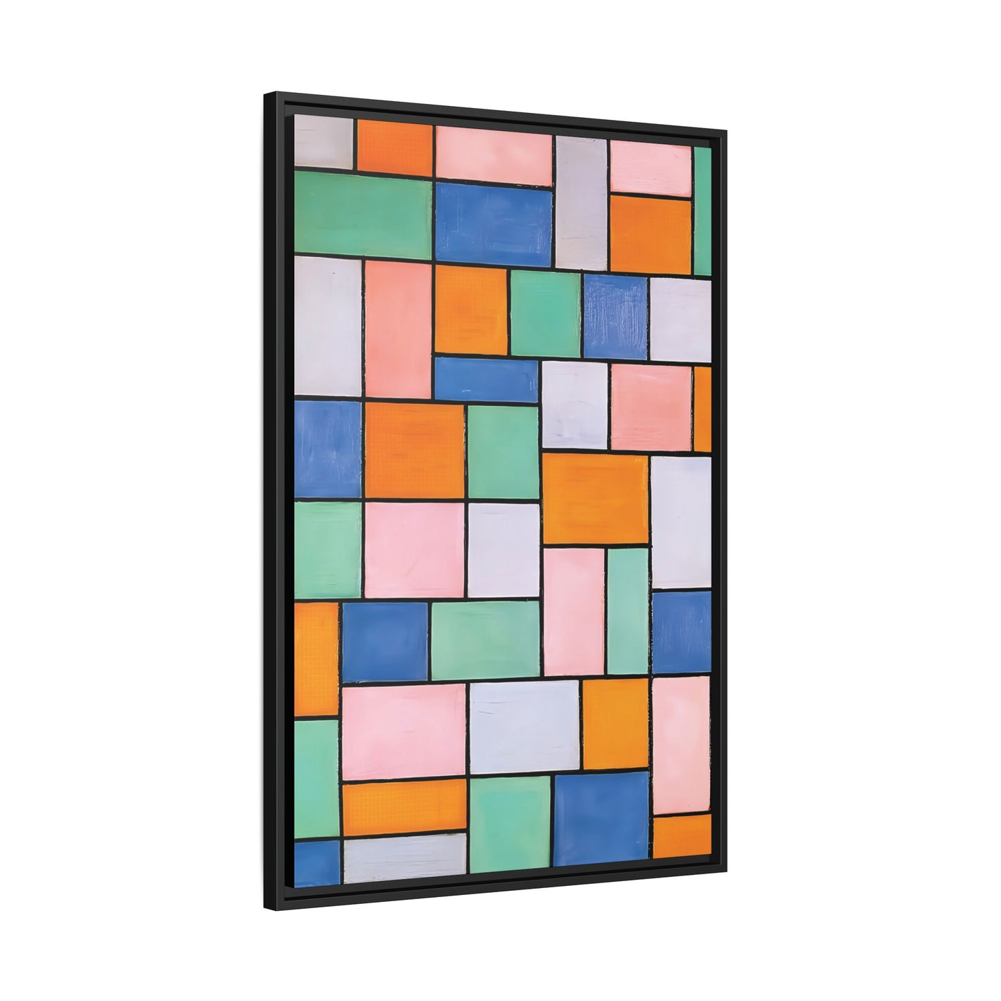 Composition in dissonances (1919) by Theo van Doesburg  / Toile encadrée sur caisse américaine