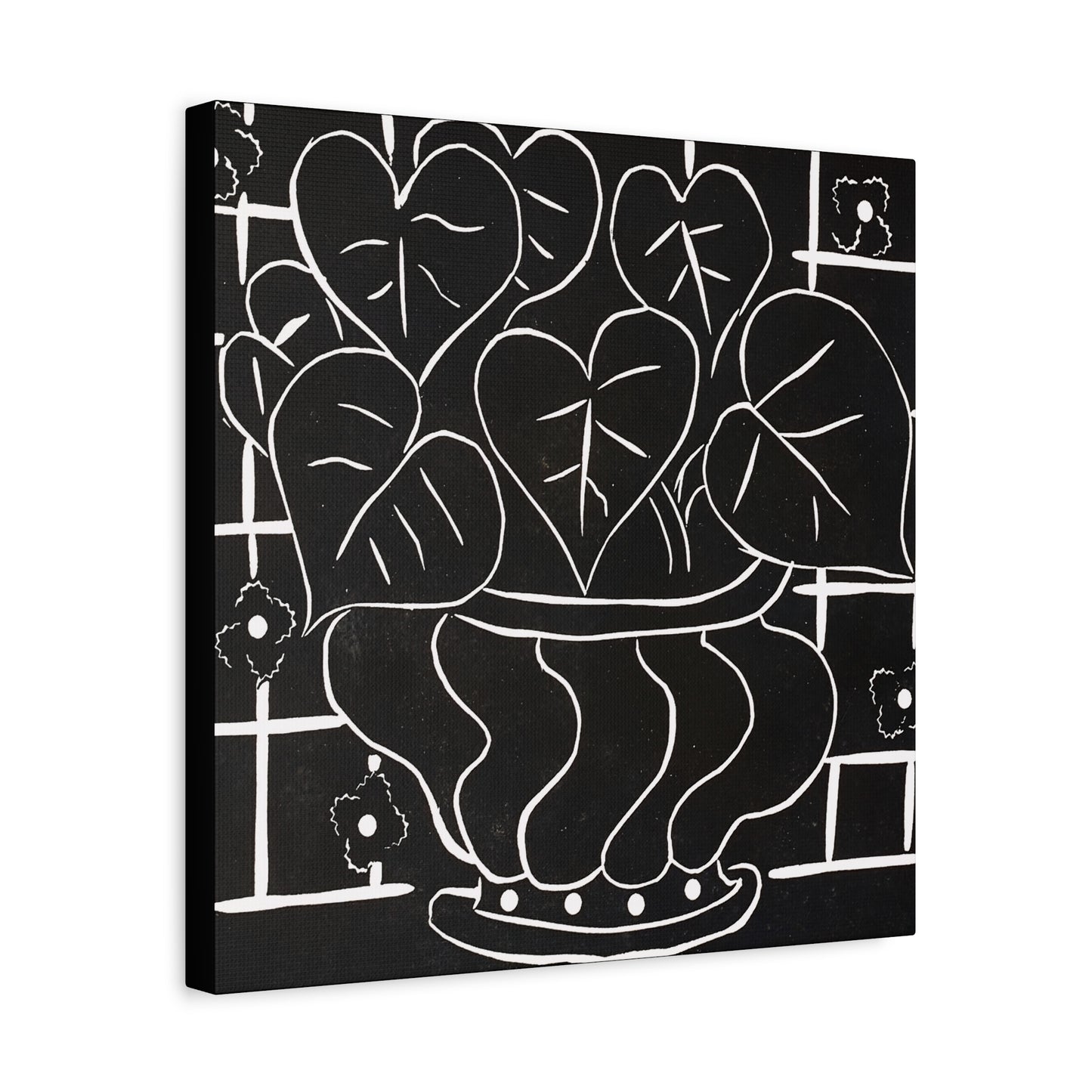 Corbeille de bégonias I (1938) by  Henri Matisse / Reproduction Fine Art sur Toile / Large Epaisseur 3.2 cm - 1.25 inch