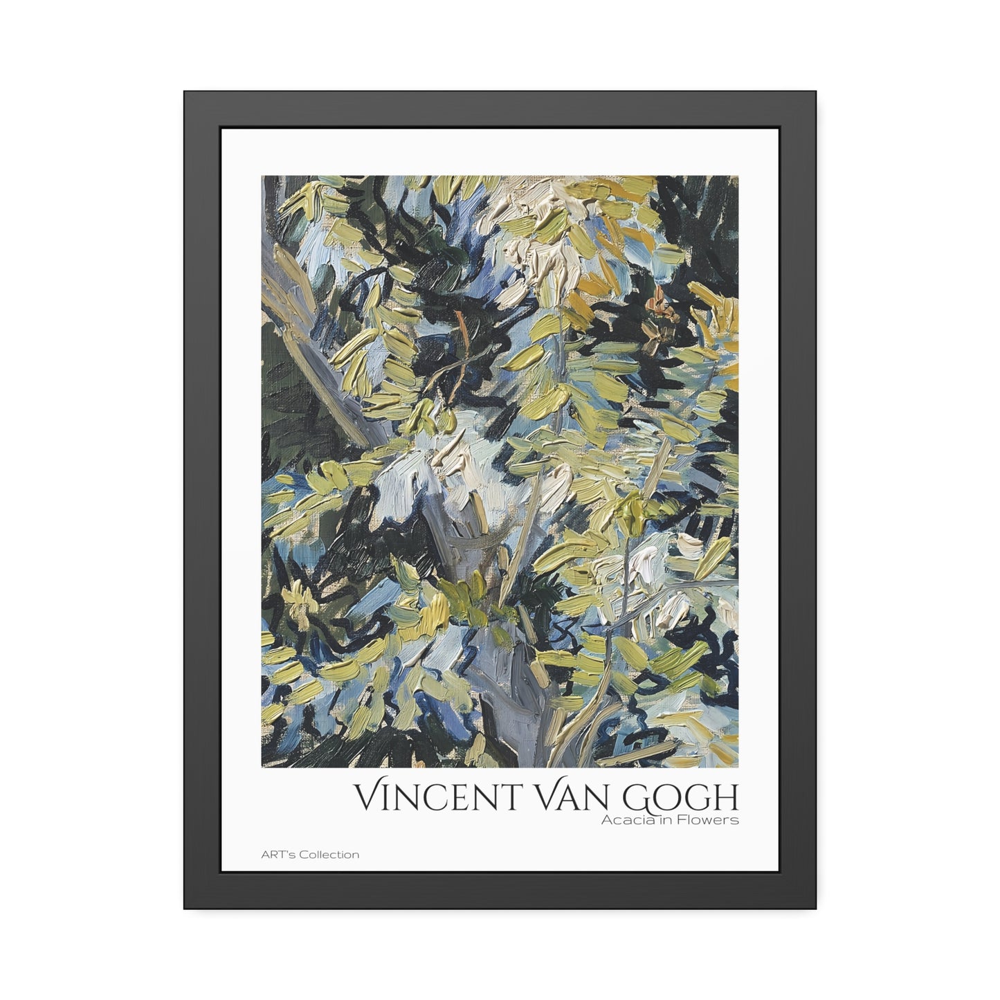 Acacia in Flowers by Vincent Van Gogh / Affiche Encadrée série ART's Collection