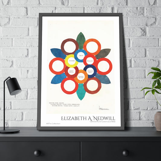 Centre Pure Colors (ca 1900) by Elizabeth A. Nedwill / Affiche Encadrée série ART's Collection