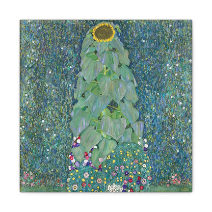 Sunflowers (1883) by Gustav Klimt / Reproduction Fine Art sur Toile / Flanc Large Epaisseur 3.2 cm - 1.25 inch