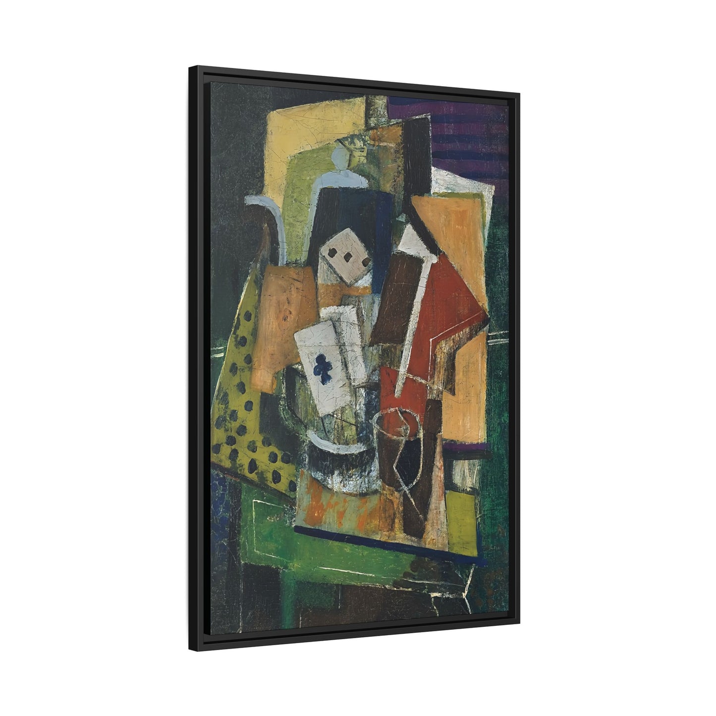 Nature morte à l'as de trèfle (1912-16) by Louis Marcoussis / Toile encadrée sur caisse américaine