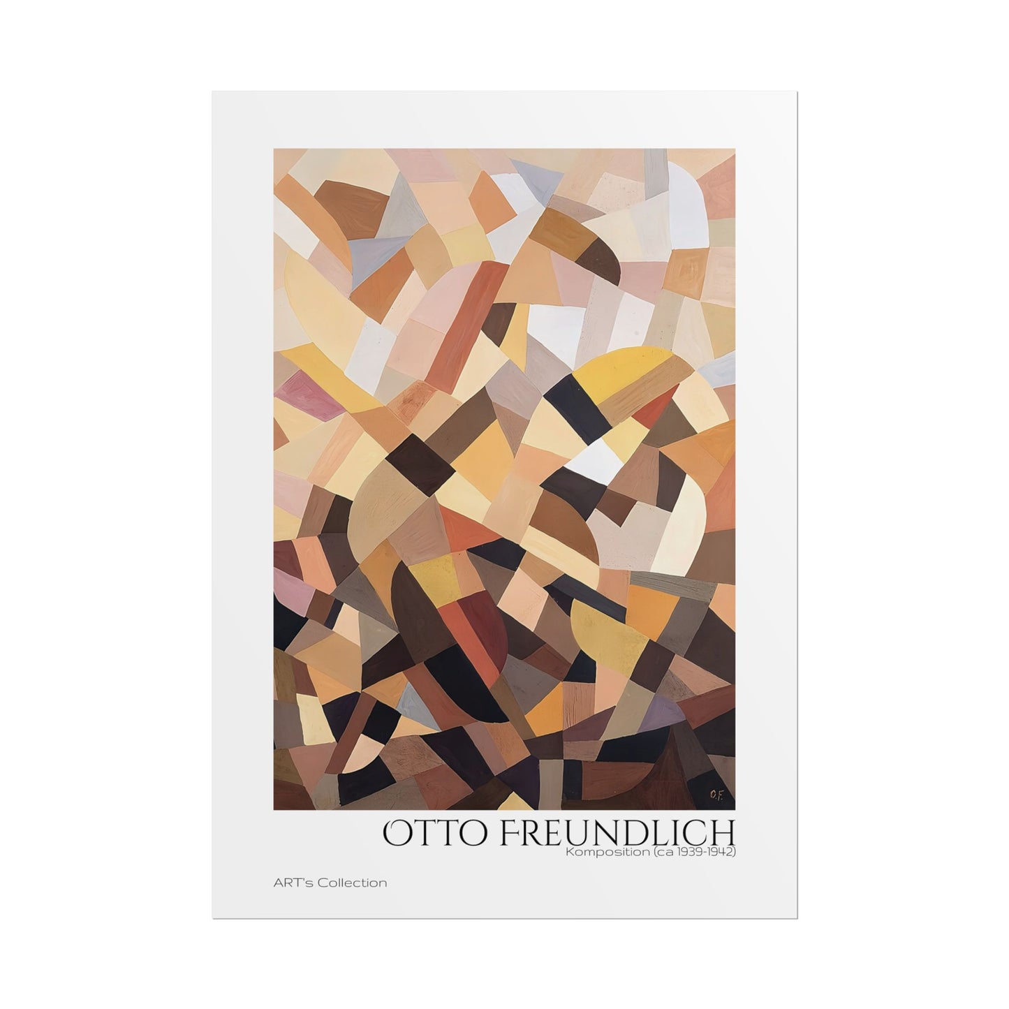 Komposition (ca 1939-1942) by Otto Freundlich / Affiche imprimée - Série ART's Collection