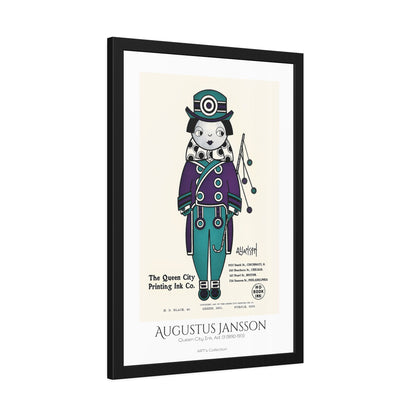 Queen City Ink, Ad. 01 (1890-1913) by Augustus Jansson  / Affiche Encadrée série ART's Collection