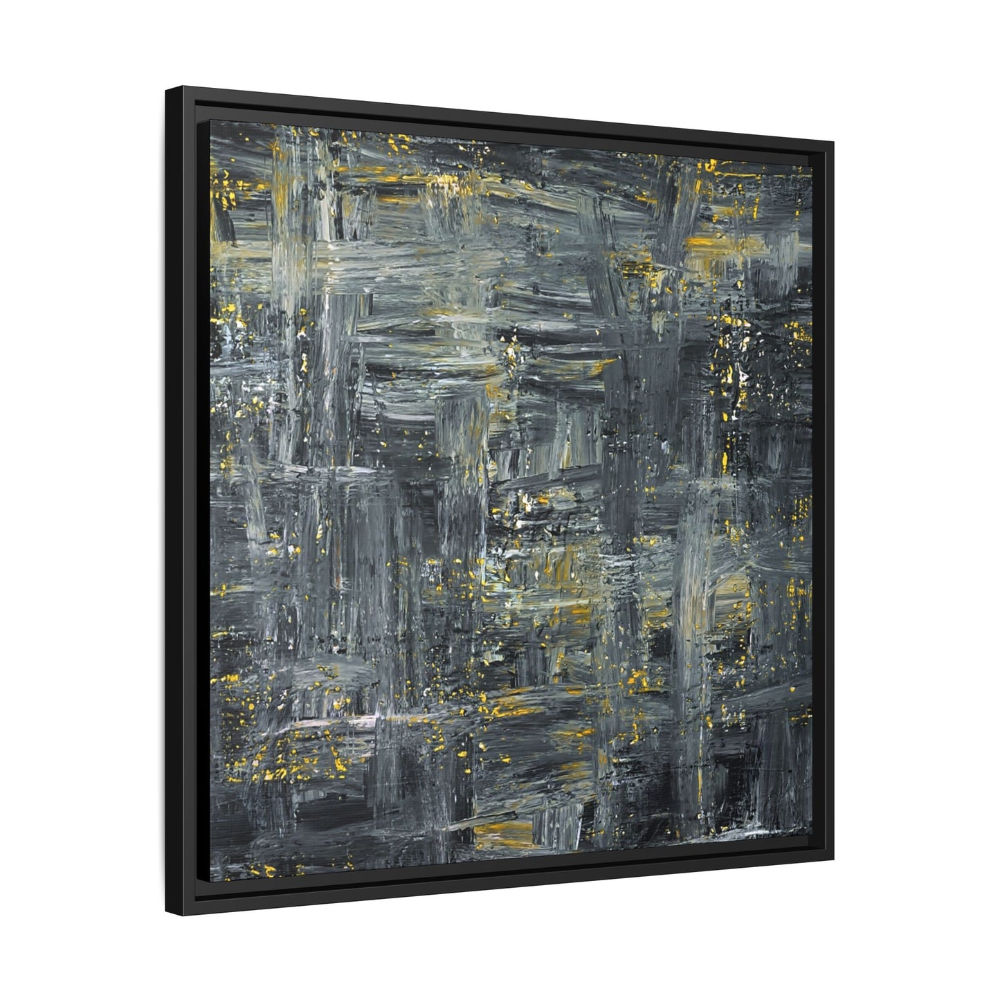 Tableau Intemporel Anthracite Impérial "Série Sign Collections" / Toile encadrée sur caisse américaine