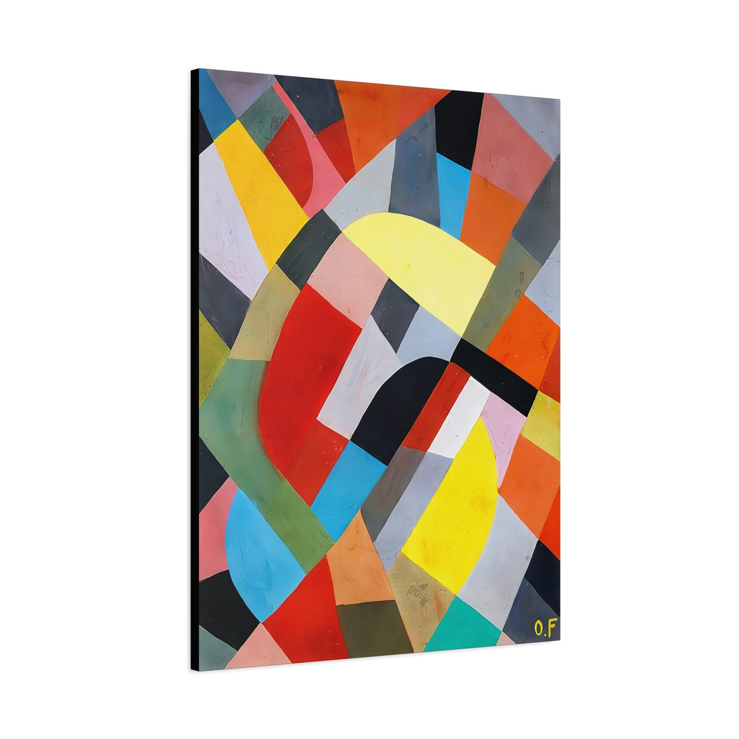 Composition Abstraite (1936-38)  by Otto Freundlich  / Reproduction Fine Art sur Toile /  Epaisseur 3.2 cm - 1.25 inch